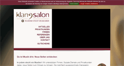 Desktop Screenshot of klangsalon.de